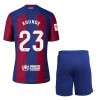 Officiële Voetbalshirt + Korte Broek FC Barcelona Kounde 23 Thuis 2023-24 - Kids